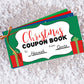 Editable Christmas Coupon Book for Kids, Child Stocking Stuffer, Printable Christmas Coupons from Mom & Dad, Children's Coupon DIY Activity