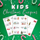 Editable Christmas Coupon Book for Kids, Child Stocking Stuffer, Printable Christmas Coupons Gift from Parent or Grandparent, DIY Template