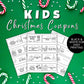 Editable Christmas Coupon Book for Kids, Child Stocking Stuffer, Printable Christmas Coupons from Parent or Grandparents, DIY Color Your Own