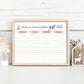 Christmas Wish List Tracker, Editable Gift List Planner, Holiday Wish List Template for Family & Friends, Personalized Printable Wishlist