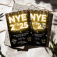 New Year's Eve Party Invitation, NYE Invitation, New Years Invite, DIY Editable 2025 Countdown Event Invite, Black and Gold Party Invitation