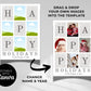 Photo Christmas Card, Customizable Merry Christmas Happy Holiday Card, Family Photos Greeting Card Digital Download, DIY Editable Template