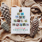 Photo Christmas Card, Custom Holiday Greeting Card, Christmas Tree Card, Family Photos Greeting Card Digital Download, DIY Editable Template