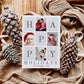 Photo Christmas Card, Customizable Merry Christmas Happy Holiday Card, Family Photos Greeting Card Digital Download, DIY Editable Template