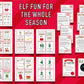 Editable Christmas Elf Bundle, Daily Elf Notes & Fun Activites, Welcome and Goodbye Letters, Elf Adoption Certificate,Arrival Letter,Elf Cam