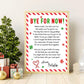 Editable Elf Goodbye Letter, December Elf Departure Card, Santa's Christmas Elf Activity, Elf Bye For Now Letter to Kids, Printable Template