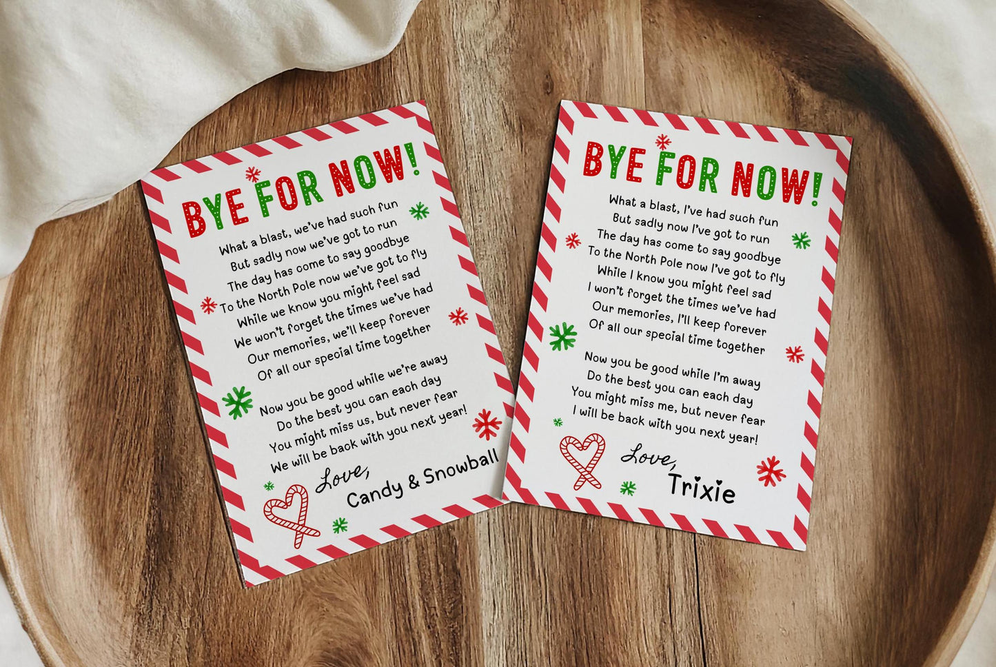 Editable Elf Goodbye Letter, December Elf Departure Card, Santa's Christmas Elf Activity, Elf Bye For Now Letter to Kids, Printable Template