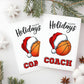 Christmas Card for Hockey Coach, Holiday Thank You Greeting Card, Hockey Team Printable Folded Card for Coaches from Players, Hockey Skate