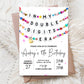 In My Double Digits Era Friendship Bracelet Invitation, 10th Girl Birthday Invite, Birthday Era Digital Download,Printable Editable Template